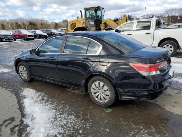 1HGCP2E33CA093393 - 2012 HONDA ACCORD LX BLACK photo 2