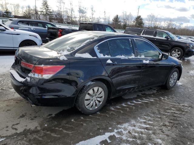 1HGCP2E33CA093393 - 2012 HONDA ACCORD LX BLACK photo 3