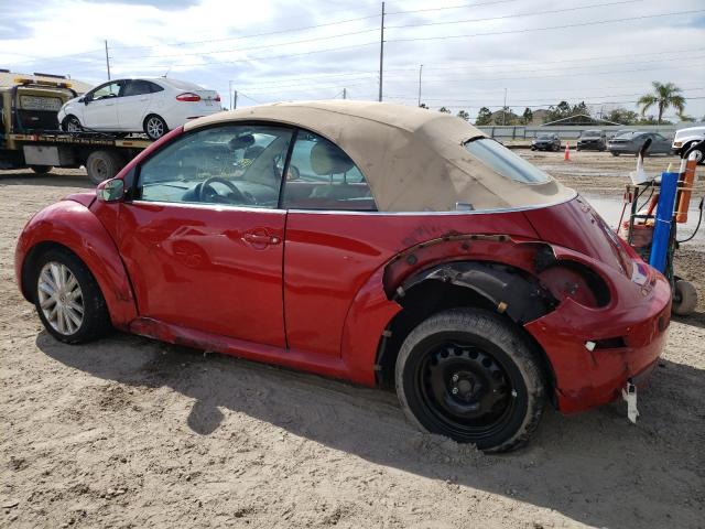 3VWRF31Y46M321506 - 2006 VOLKSWAGEN NEW BEETLE CONVERTIBLE OPTION PACKAGE 1 RED photo 2