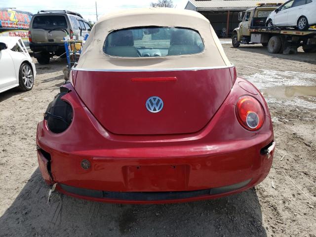 3VWRF31Y46M321506 - 2006 VOLKSWAGEN NEW BEETLE CONVERTIBLE OPTION PACKAGE 1 RED photo 6