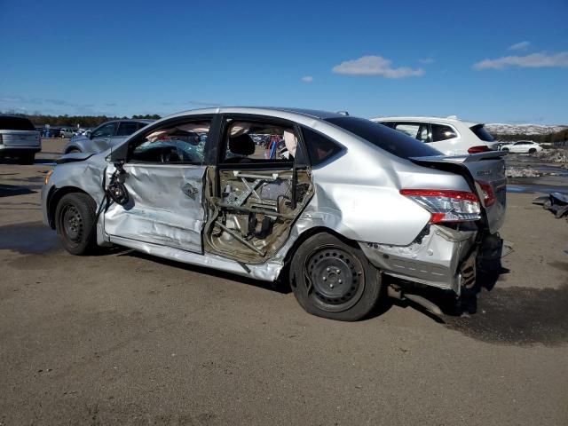 1N4AB7AP5DN907652 - 2013 NISSAN SENTRA S SILVER photo 2