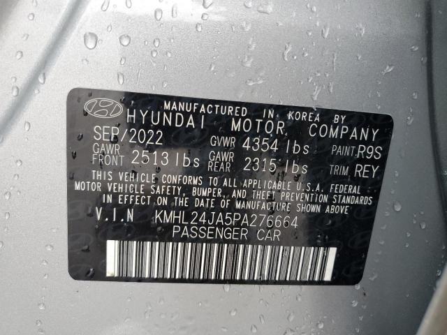 KMHL24JA5PA276664 - 2023 HYUNDAI SONATA SE GRAY photo 12