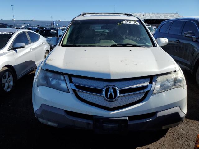 2HNYD28478H505142 - 2008 ACURA MDX TECHNOLOGY WHITE photo 5