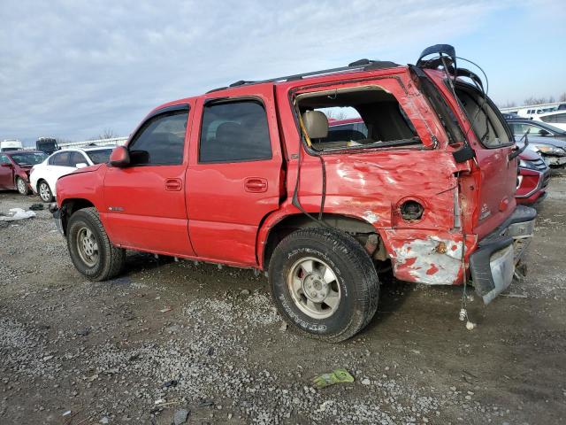 1GNEK13T01J137079 - 2001 CHEVROLET TAHOE K1500 RED photo 2