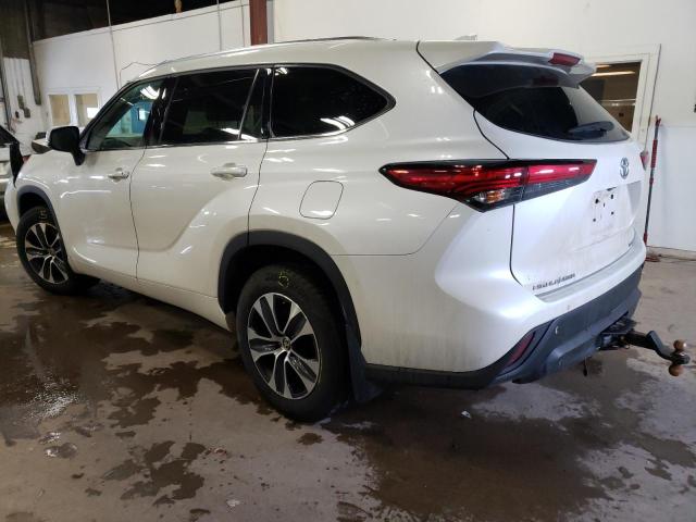 5TDGZRBH1LS034526 - 2020 TOYOTA HIGHLANDER XLE WHITE photo 2