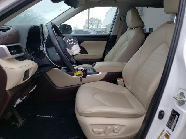 5TDGZRBH1LS034526 - 2020 TOYOTA HIGHLANDER XLE WHITE photo 7