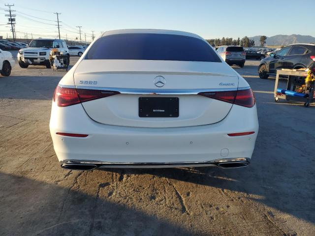 W1K6G7GB0PA230301 - 2023 MERCEDES-BENZ S 580 4MATIC WHITE photo 6