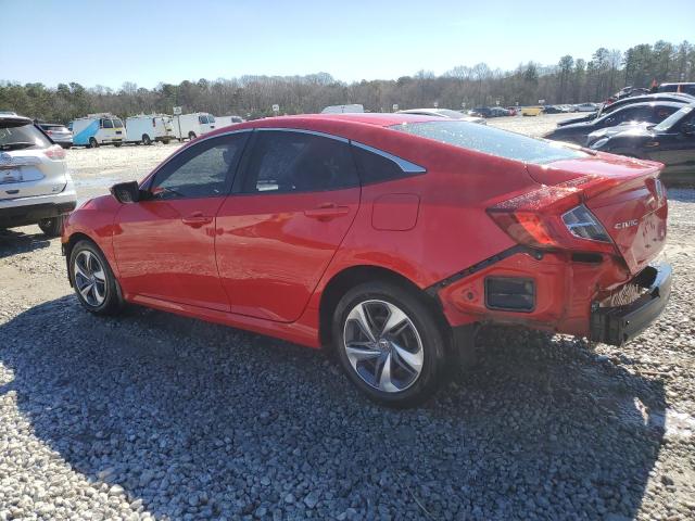 2HGFC2F68KH537076 - 2019 HONDA CIVIC LX RED photo 2