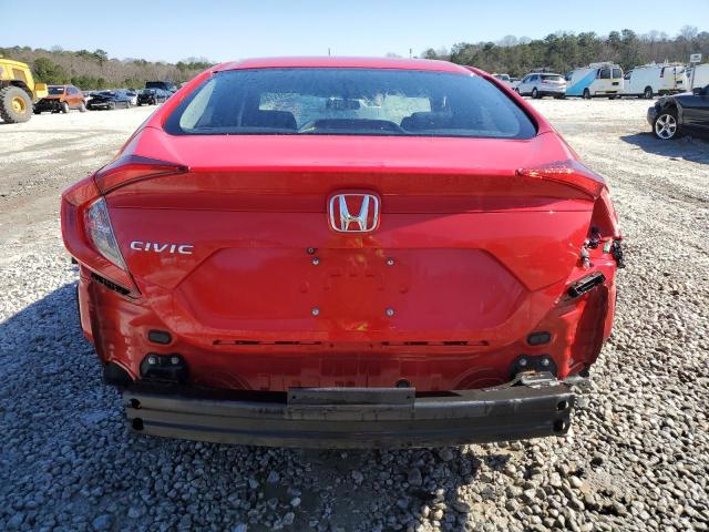 2HGFC2F68KH537076 - 2019 HONDA CIVIC LX RED photo 6