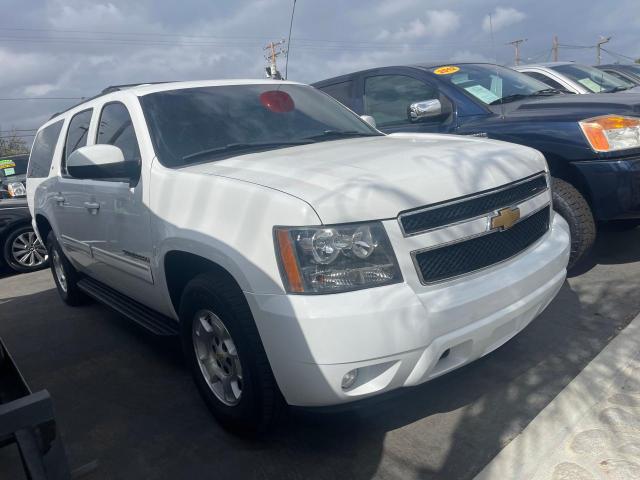 1GNSCJE07DR242470 - 2013 CHEVROLET SUBURBAN C1500 LT WHITE photo 1