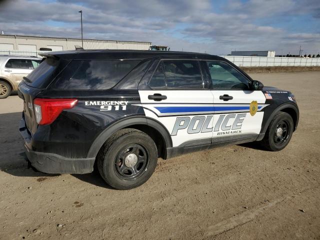 1FM5K8AB0NGA42225 - 2022 FORD EXPLORER POLICE INTERCEPTOR ორფეროვანი ფოტო 3
