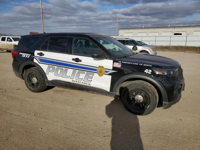 1FM5K8AB0NGA42225 - 2022 FORD EXPLORER POLICE INTERCEPTOR ორფეროვანი ფოტო 4