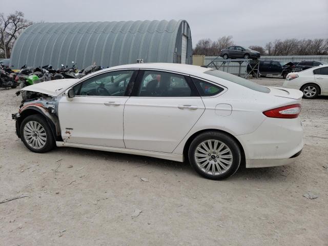 3FA6P0SU1ER191205 - 2014 FORD FUSION TITANIUM PHEV WHITE photo 2