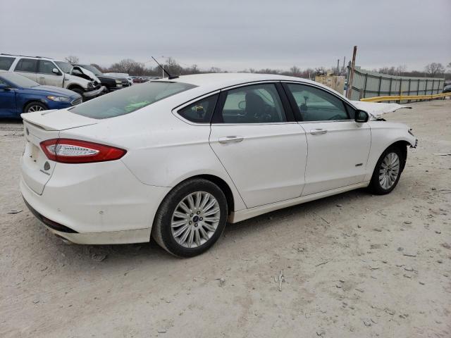 3FA6P0SU1ER191205 - 2014 FORD FUSION TITANIUM PHEV WHITE photo 3