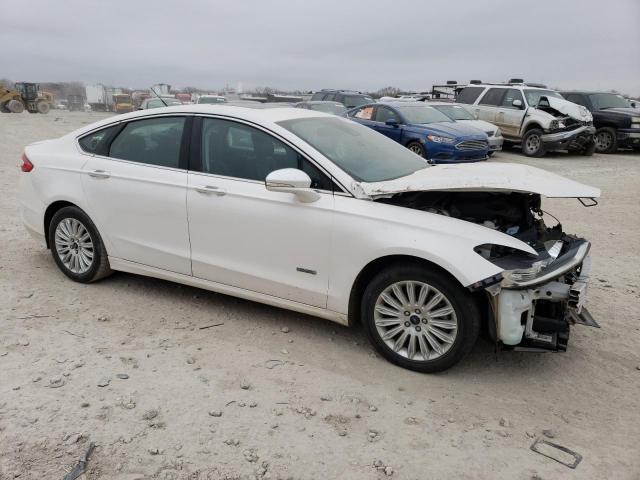 3FA6P0SU1ER191205 - 2014 FORD FUSION TITANIUM PHEV WHITE photo 4