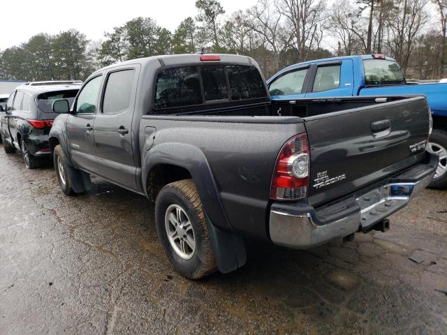 3TMJU4GNXCM137627 - 2012 TOYOTA TACOMA DOUBLE CAB PRERUNNER GRAY photo 2