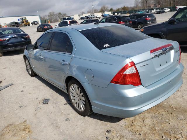 3FADP0L3XAR254826 - 2010 FORD FUSION HYBRID BLUE photo 2