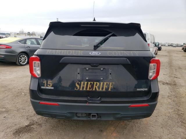 1FM5K8AB2MGC35975 - 2021 FORD EXPLORER POLICE INTERCEPTOR BLACK photo 6