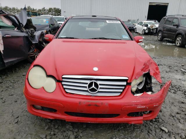 WDBRN40J53A506414 - 2003 MERCEDES-BENZ C 230K SPORT COUPE RED photo 5