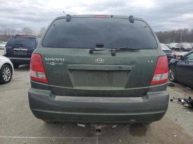 KNDJC733435072384 - 2003 KIA SORENTO EX GREEN photo 6