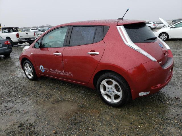 JN1AZ0CP4BT001045 - 2011 NISSAN LEAF SV BURGUNDY photo 2