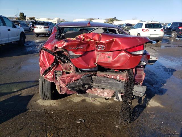 5NPDH4AE0GH661391 - 2016 HYUNDAI ELANTRA SE RED photo 6