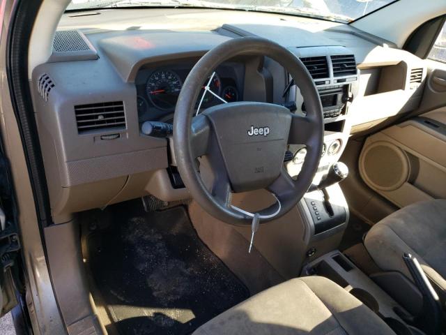 1J8FT47W77D190460 - 2007 JEEP COMPASS GOLD photo 8