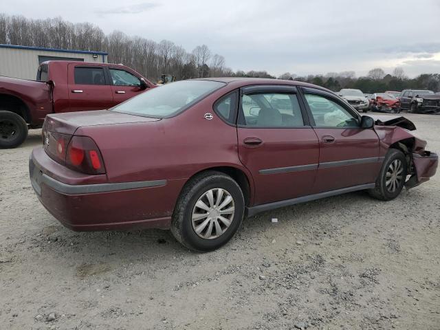 2G1WF52E719326084 - 2001 CHEVROLET IMPALA BURGUNDY photo 3