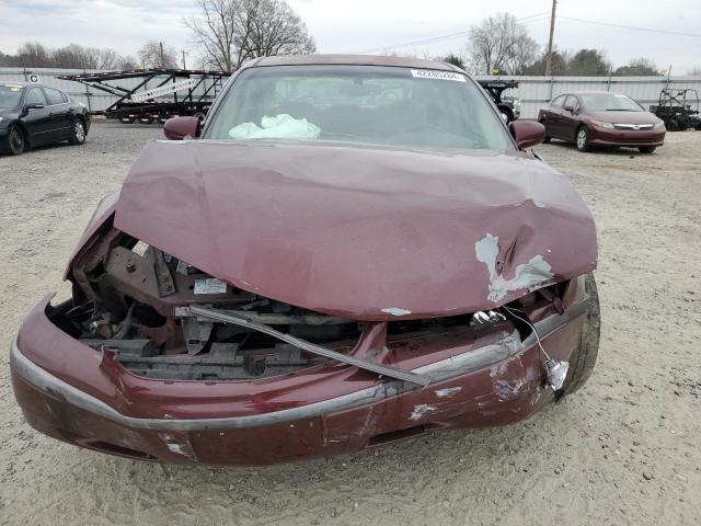 2G1WF52E719326084 - 2001 CHEVROLET IMPALA BURGUNDY photo 5