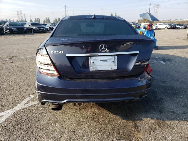 WDDGJ4HB9CF794979 - 2012 MERCEDES-BENZ C 250 BLUE photo 6