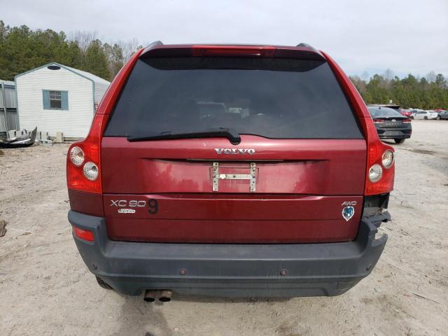 YV4CZ592761280827 - 2006 VOLVO XC90 RED photo 6