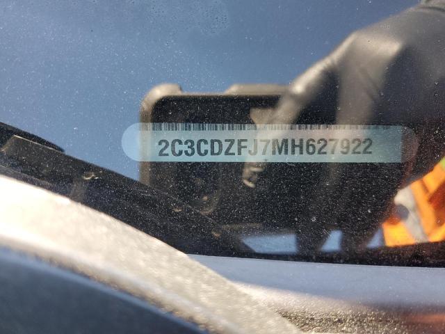 2C3CDZFJ7MH627922 - 2021 DODGE CHALLENGER R/T SCAT PACK BLACK photo 12