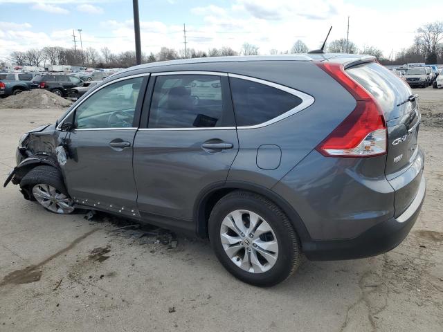 2HKRM4H79EH645499 - 2014 HONDA CR-V EXL GRAY photo 2