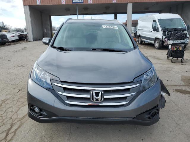 2HKRM4H79EH645499 - 2014 HONDA CR-V EXL GRAY photo 5