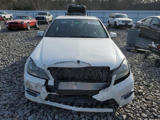 WDDGF8AB4ER324573 - 2014 MERCEDES-BENZ C 300 4MATIC WHITE photo 5