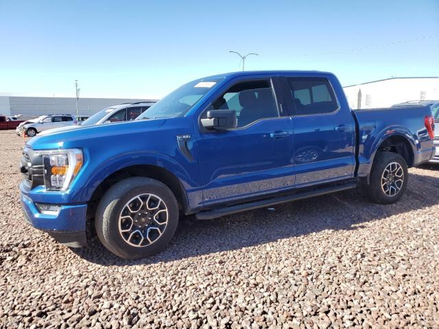 1FTEW1C88NKF00964 - 2022 FORD F150 SUPERCREW BLUE photo 1