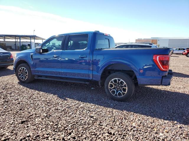 1FTEW1C88NKF00964 - 2022 FORD F150 SUPERCREW BLUE photo 2