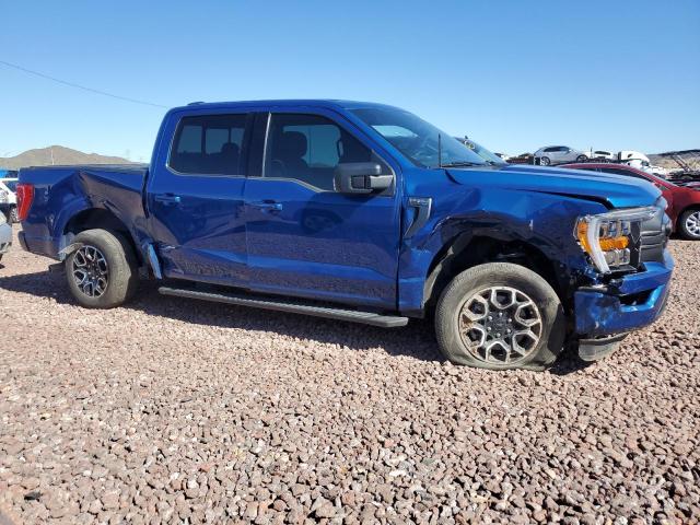 1FTEW1C88NKF00964 - 2022 FORD F150 SUPERCREW BLUE photo 4