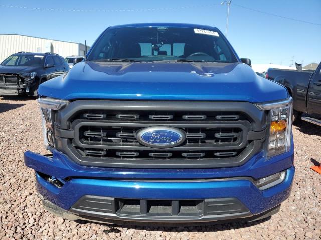 1FTEW1C88NKF00964 - 2022 FORD F150 SUPERCREW BLUE photo 5