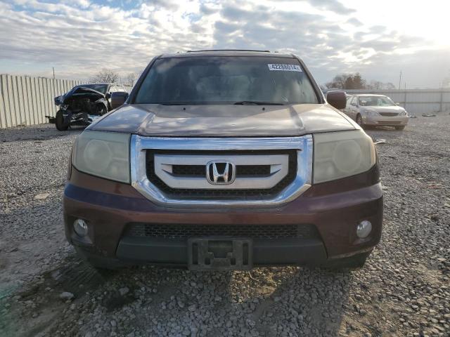 5FNYF3H63BB009355 - 2011 HONDA PILOT EXL BURGUNDY photo 5