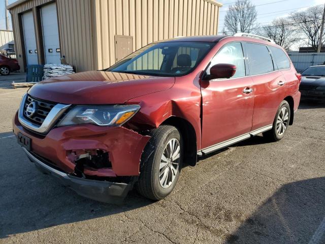 5N1DR2MM1HC611483 - 2017 NISSAN PATHFINDER S RED photo 1