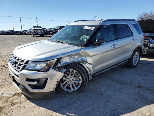 1FM5K7D85GGC29764 - 2016 FORD EXPLORER XLT SILVER photo 1