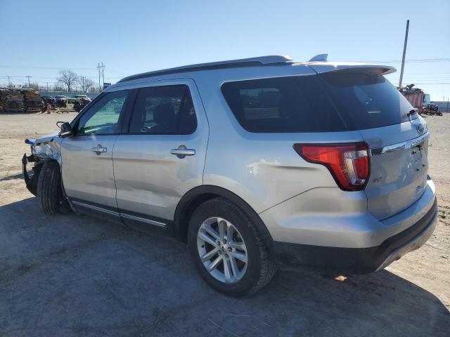 1FM5K7D85GGC29764 - 2016 FORD EXPLORER XLT SILVER photo 2