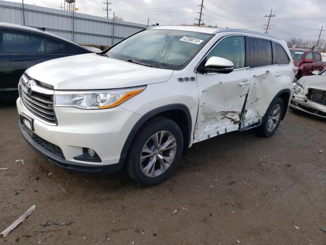 5TDJKRFH8ES013129 - 2014 TOYOTA HIGHLANDER XLE 白色 照片 1