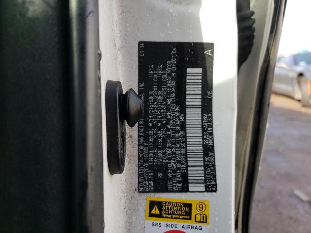 5TDJKRFH8ES013129 - 2014 TOYOTA HIGHLANDER XLE 白色 照片 12