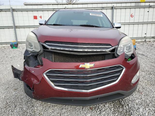 2GNFLGE38G6125494 - 2016 CHEVROLET EQUINOX LTZ RED photo 5