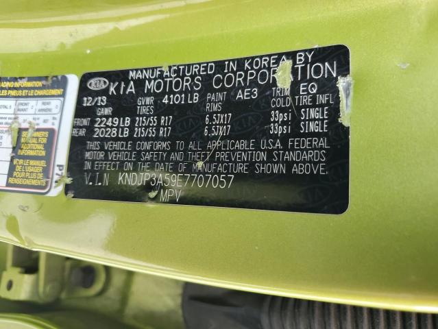 KNDJP3A59E7707057 - 2014 KIA SOUL + GREEN photo 14