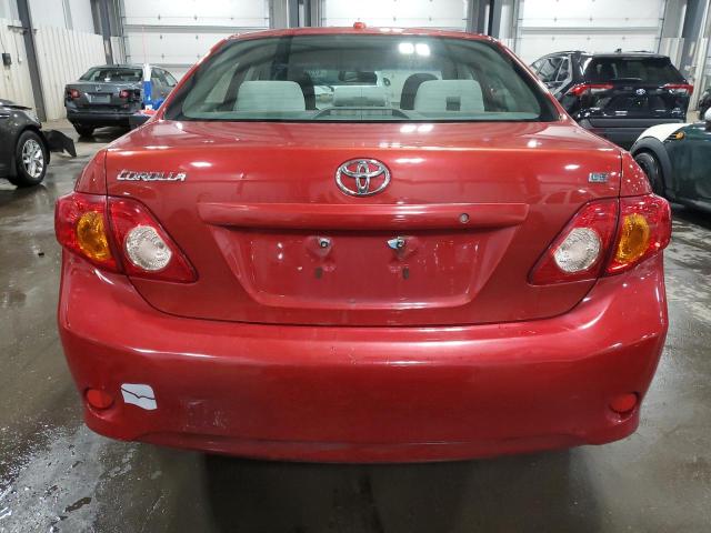 JTDBL40E399042478 - 2009 TOYOTA COROLLA BASE RED photo 6