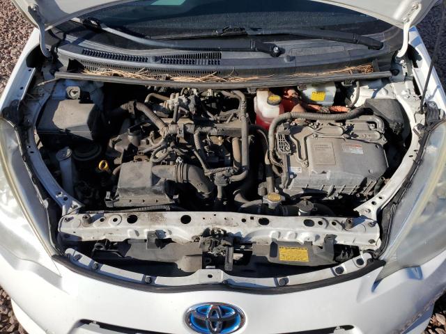 JTDKDTB35C1017784 - 2012 TOYOTA PRIUS C WHITE photo 11