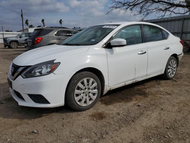 3N1AB7AP5KY276396 - 2019 NISSAN SENTRA S WHITE photo 1